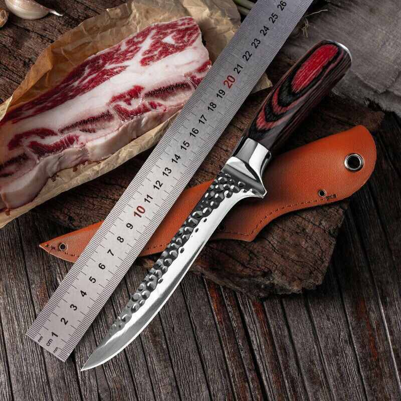 Hammer Forged Boning knife Meat Cleaver Chef cooking Sharp Kitchen knives tool - Fresh Stock Dated December 2025