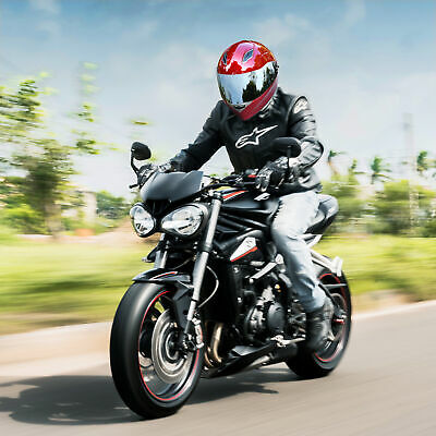 AHR RUN-F Replacement Full Face Motorcycle Helmet Front Visor PC Face Shield - Fresh Stock Dated February 2026