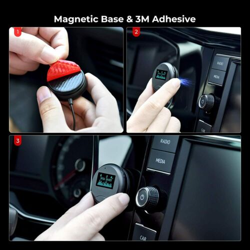 Mpow Bluetooth 5.0 Car Kit Wireless Receiver W/ 3.5mm Ground Loop Noise Isolator - Fresh Stock Dated December 2025