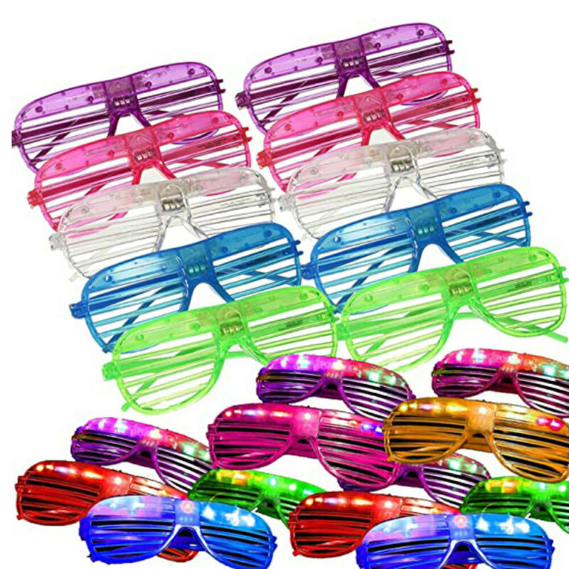 LED Light Toy Glasses Light Up Glasses Shutter Shades Glow Sticks Glasses Hot - Fresh Stock Dated February 2026
