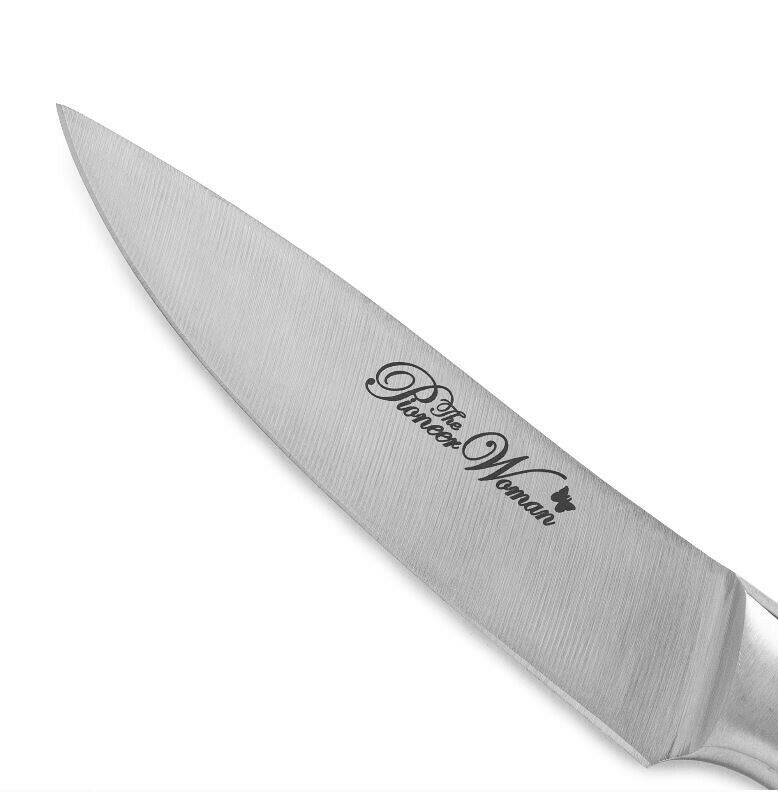 The Pioneer Woman Pioneer Signature 3.5 in Stainless Steel Paring Knife, Floral - Fresh Stock Dated December 2025