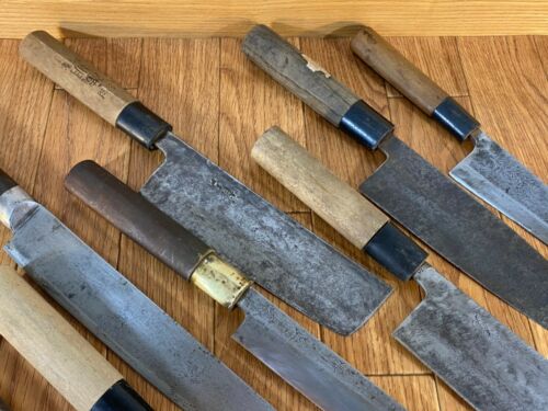 Japanese Chef's Kitchen Knife Set 9 Piece DEBA NAKIRI SANTOKU from Japan UK230 - Fresh Stock Dated February 2026