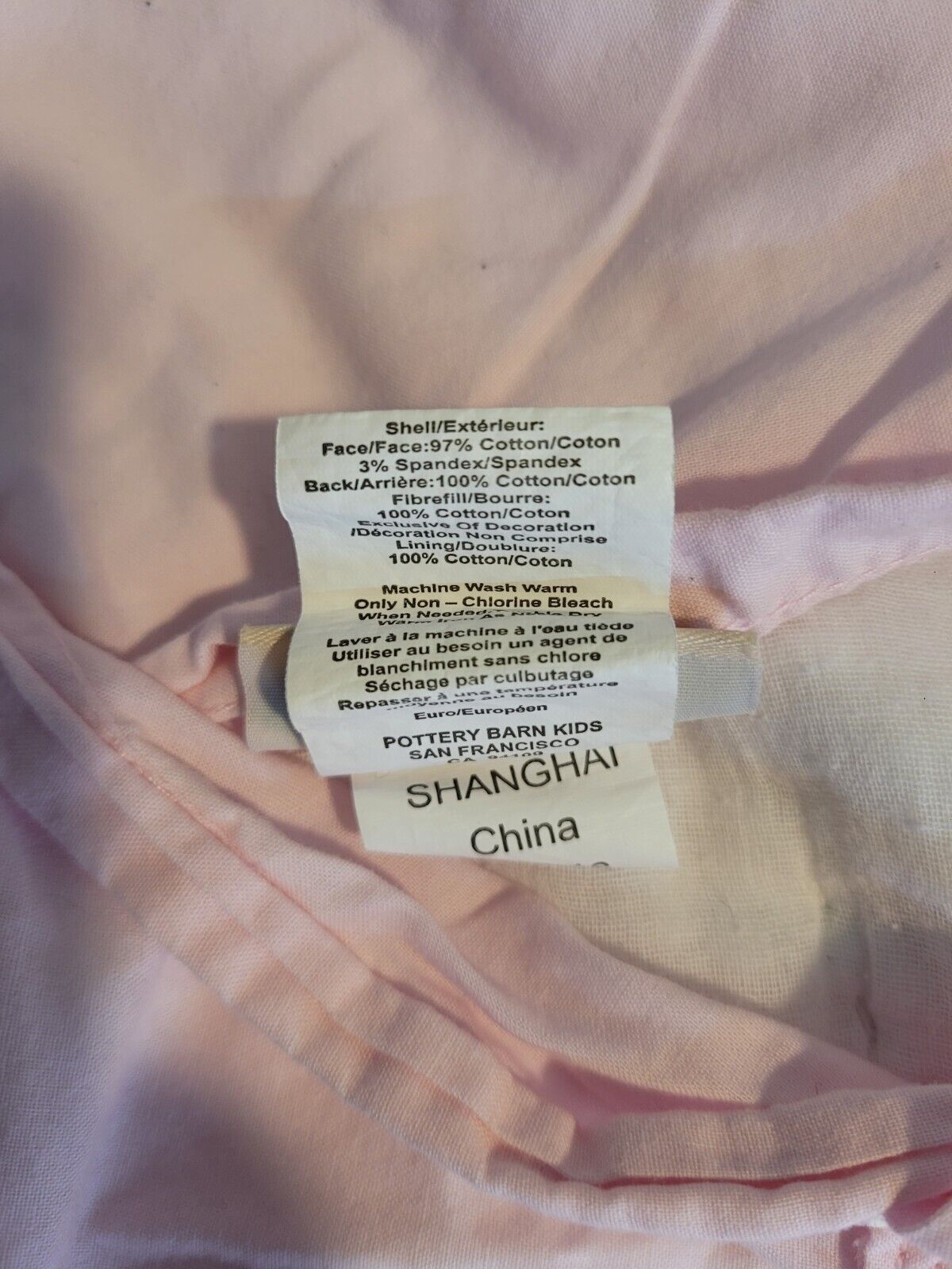 Pottery Barn Kids Pillow Shams Quilted Set Of 2 Floral Fairy Embroidered Pink - Fresh Stock Dated February 2026