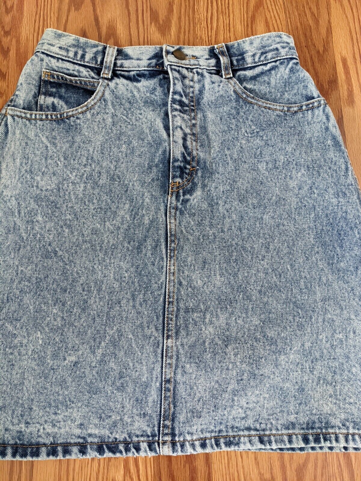 Vintage 80's 90's Acid Wash High Rise Denim Skirt Whipp Authentic Jeans jean - Fresh Stock Dated March 2026