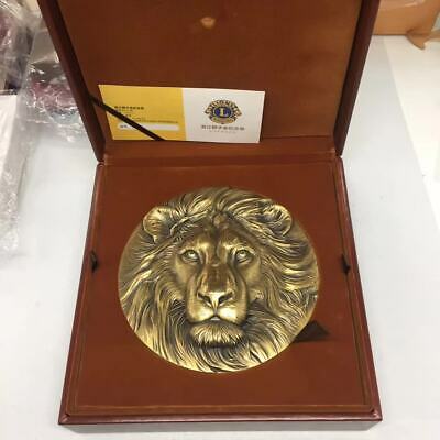 China 180mm Brass Medal - Lion - Fresh Stock Dated February 2026
