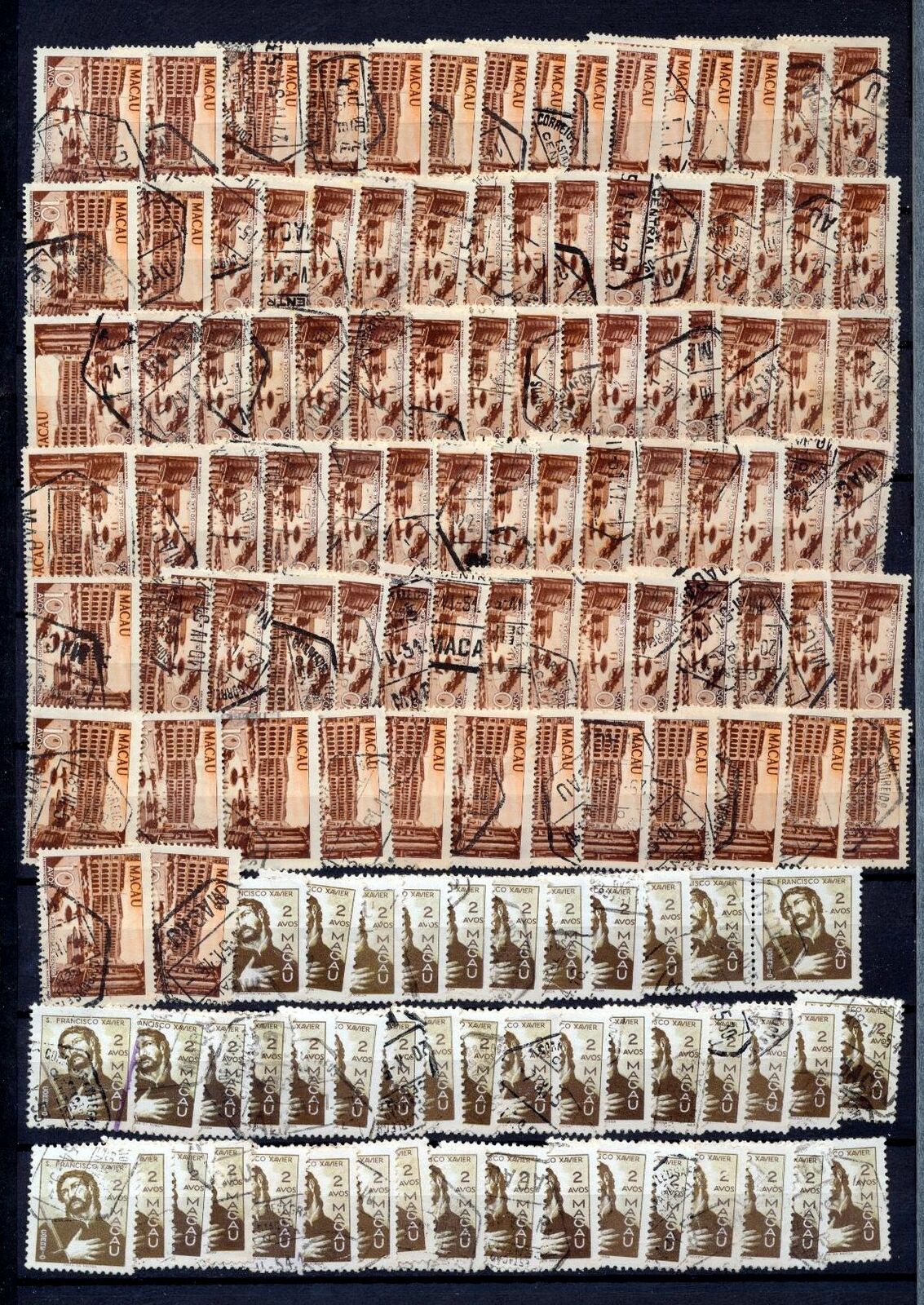 MACAU Macao 1950s Used Duplicated Accumulation(Appx 180 Items)(ZY 250 - Fresh Stock Dated February 2026