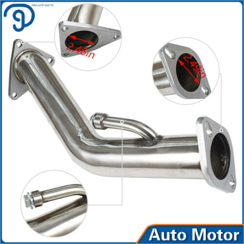 2pcs Exhaust Pipes Catless Straight Downpipe For Nissan370Z Infiniti G37 3.7L V6 - Fresh Stock Dated February 2026