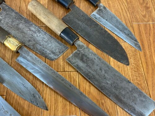 Japanese Chef's Kitchen Knife Set 9 Piece DEBA NAKIRI SANTOKU from Japan UK230 - Fresh Stock Dated February 2026