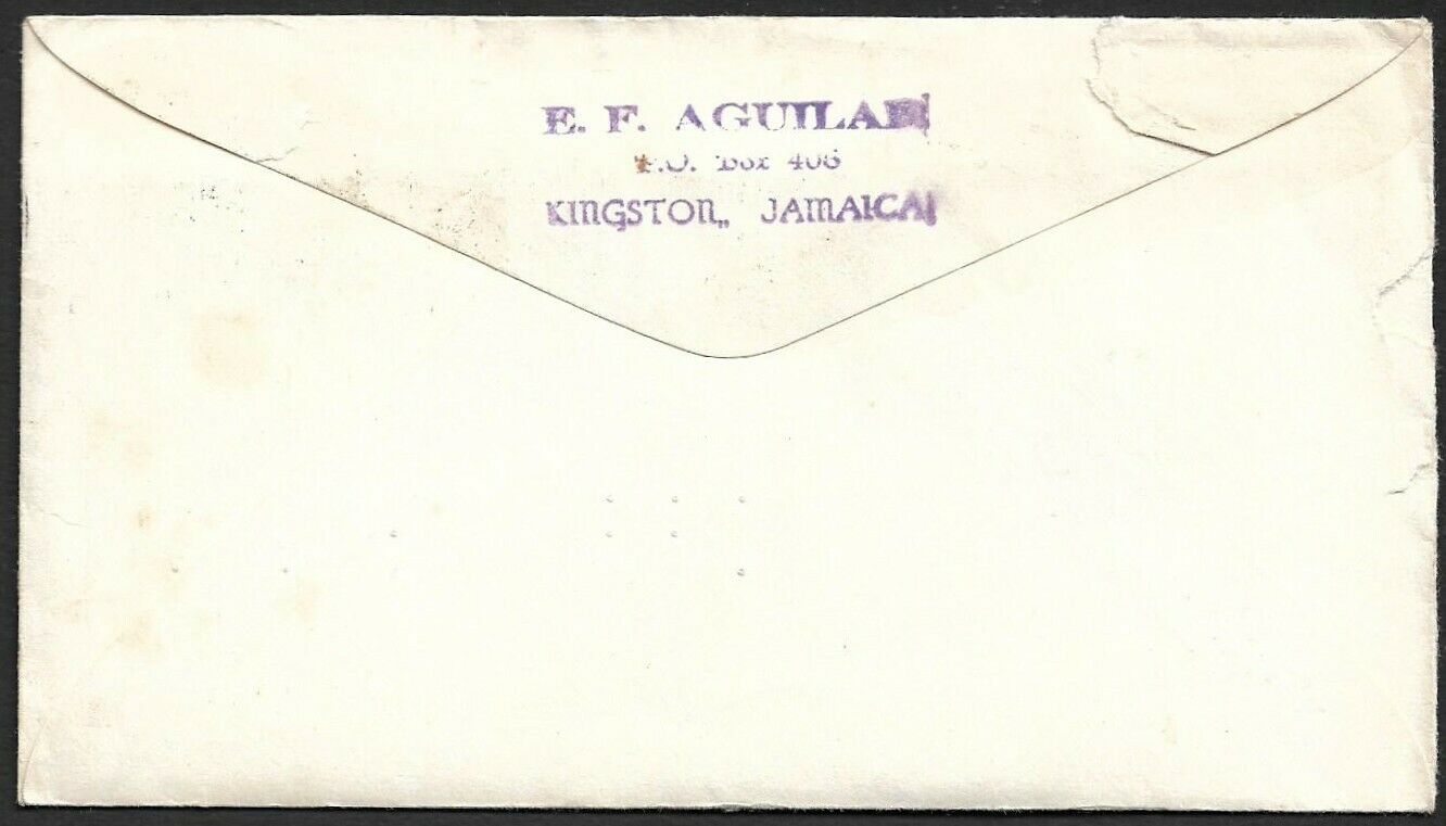 Jamaica 1962 Blue Mountain Peak 8d on Cover Kingston to USA - Fresh Stock Dated February 2026