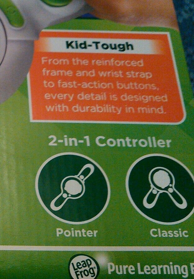 New LeapFrog LeapTV Transforming wireless Controller toy White frog easy grip - Fresh Stock Dated February 2026