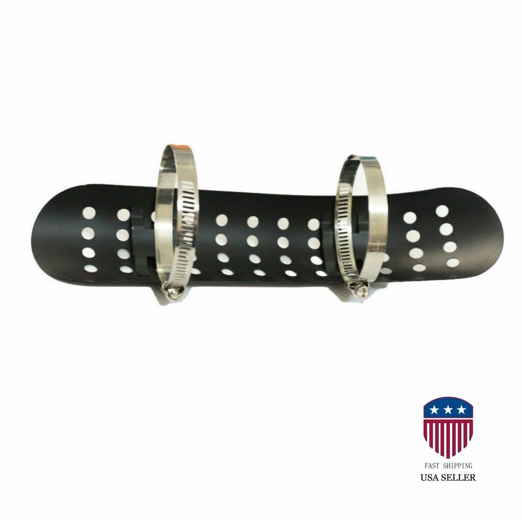 Motorcycle Black Exhaust Muffler Pipe Heat Shield Cover Heel Guard For Harley - Fresh Stock Dated February 2026