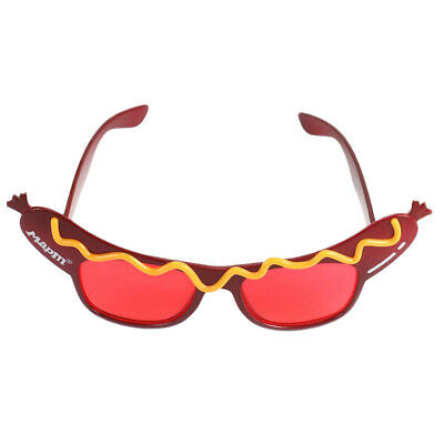 Funny Hot Dog Shape Glasses Costume Party Sunglasses - Fresh Stock Dated February 2026