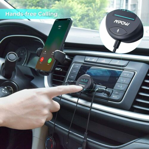 Mpow Bluetooth 5.0 Car Kit Wireless Receiver W/ 3.5mm Ground Loop Noise Isolator - Fresh Stock Dated December 2025
