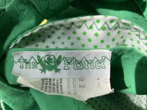 Vintage The Frog Pond L Fits M Green Floral Appliqué Wrap Skirt NWT - Fresh Stock Dated February 2026