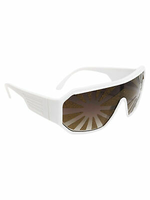 White Frames Gold and Black Starburst Sunglasses Macho Man Randy Savage Costume - Fresh Stock Dated February 2026