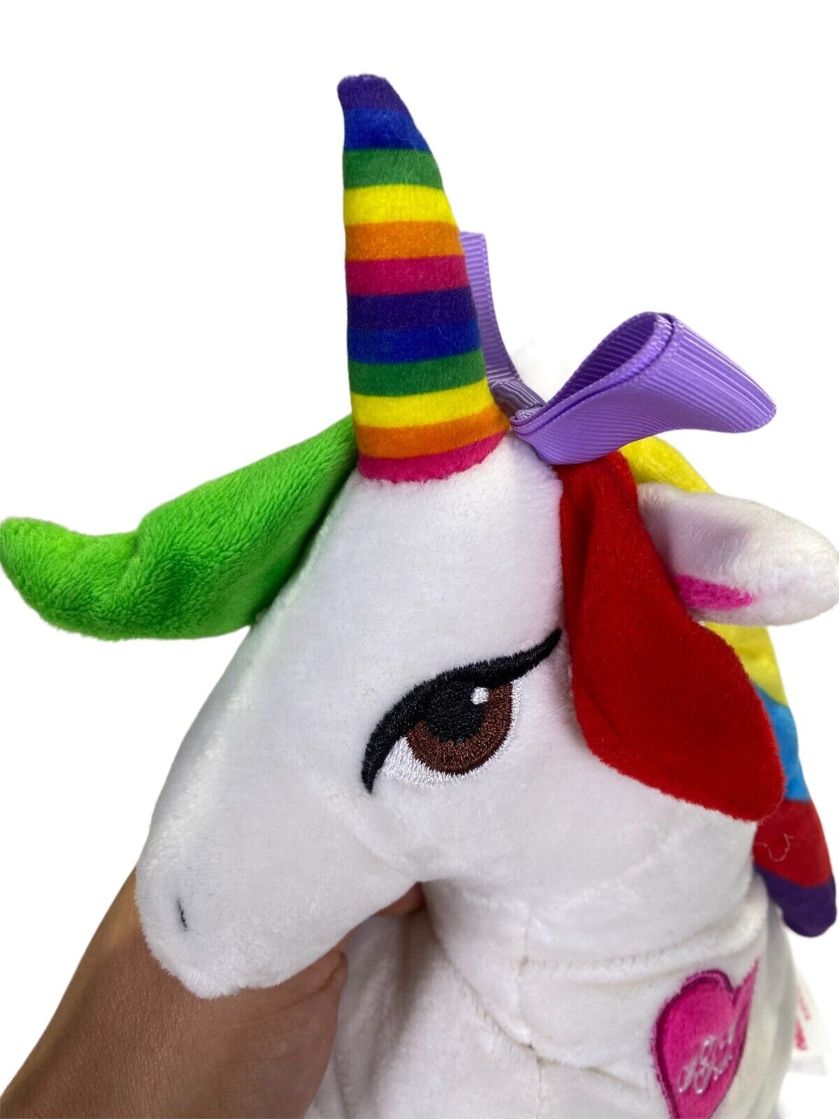 Nickelodeon JoJo Siwa Plush White Rainbow Unicorn 12