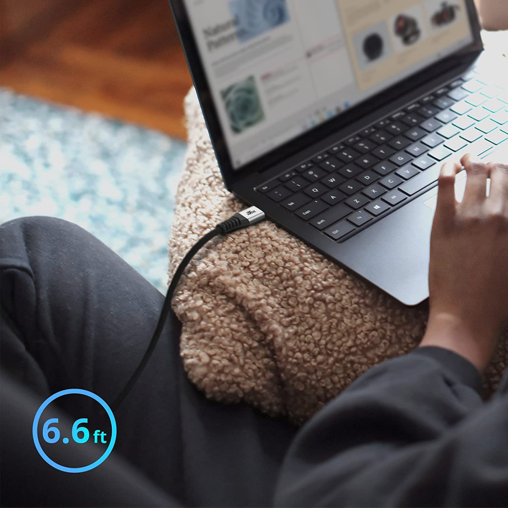 USB C to C Cable XYYZYZ [ 6.6 ft 2 Pack ] 100W 5A PD QC Type C Fast Black - Fresh Stock Dated February 2026