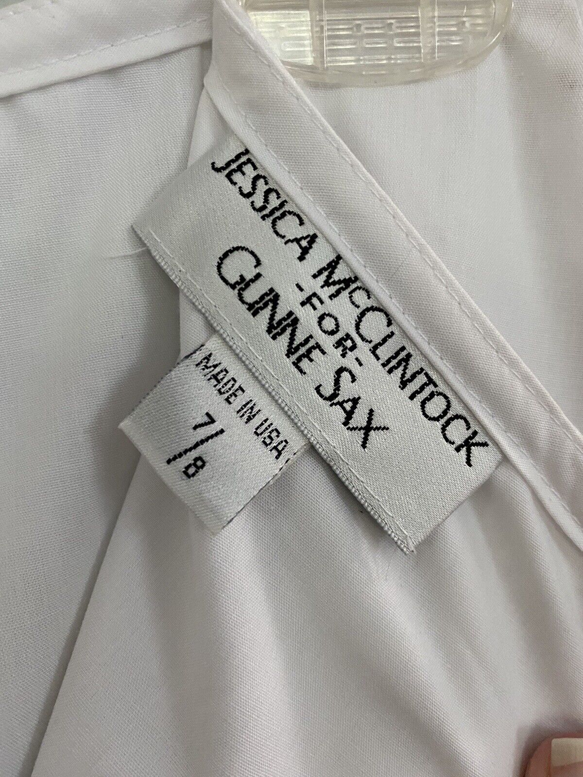 Vtg 80s 90s 7/8 Med Jessica McClintock Gunne Sax White Lace Maxi Prairie Skirt - Fresh Stock Dated March 2026