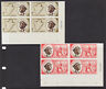 Burundi Sc 25-33 MNH. 1962 Independence cplt, Imperf Plate Blocks of 4, XF - Fresh Stock Dated December 2025