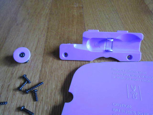 LEAPFROG LEAPPAD Replacement Part Purple Battery Back/Pen Cover for 30003 - Fresh Stock Dated February 2026