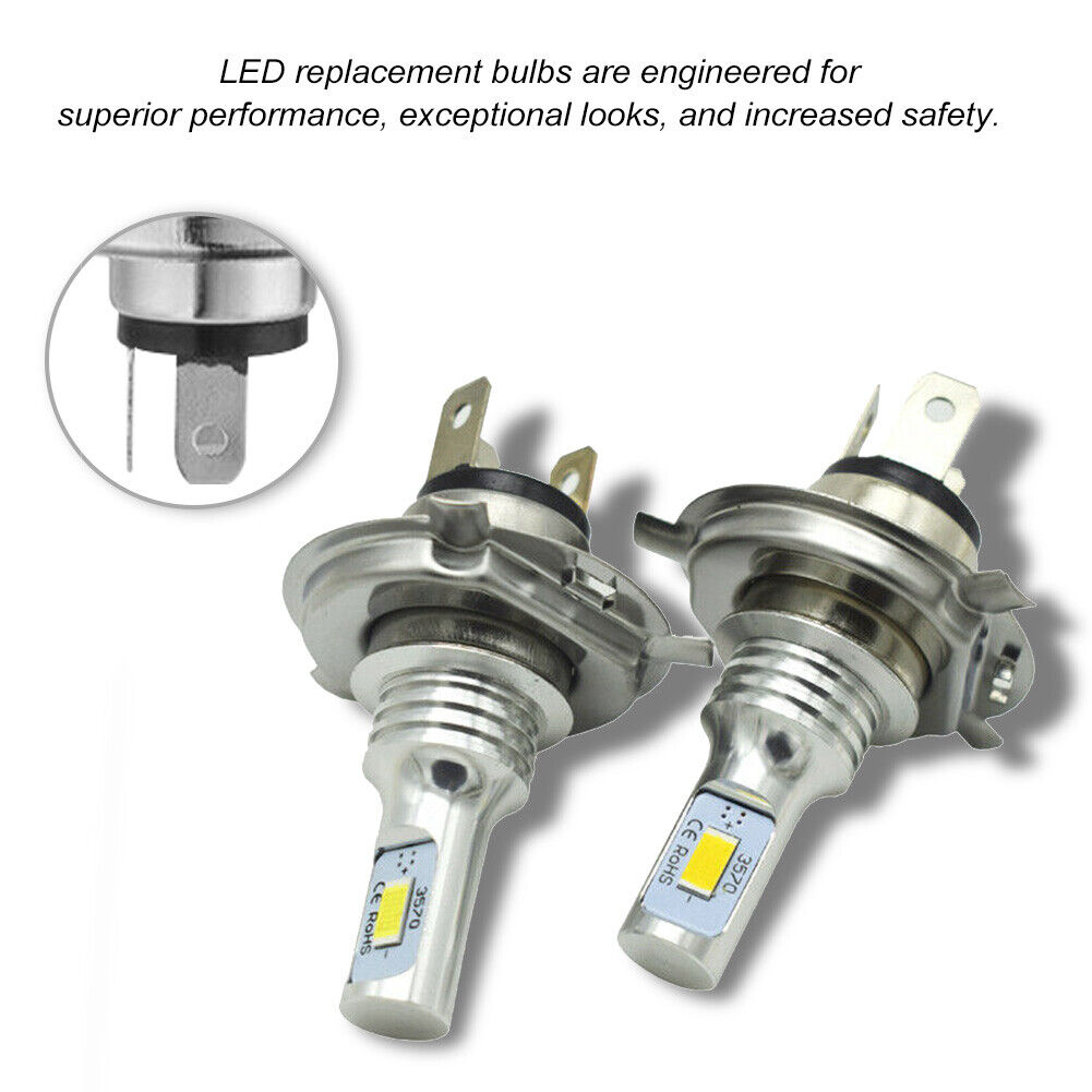 For Honda GL1500 Goldwing 1988-97 100W LED Headlight Bulbs Replace 34901-MN5-003 - Fresh Stock Dated February 2026