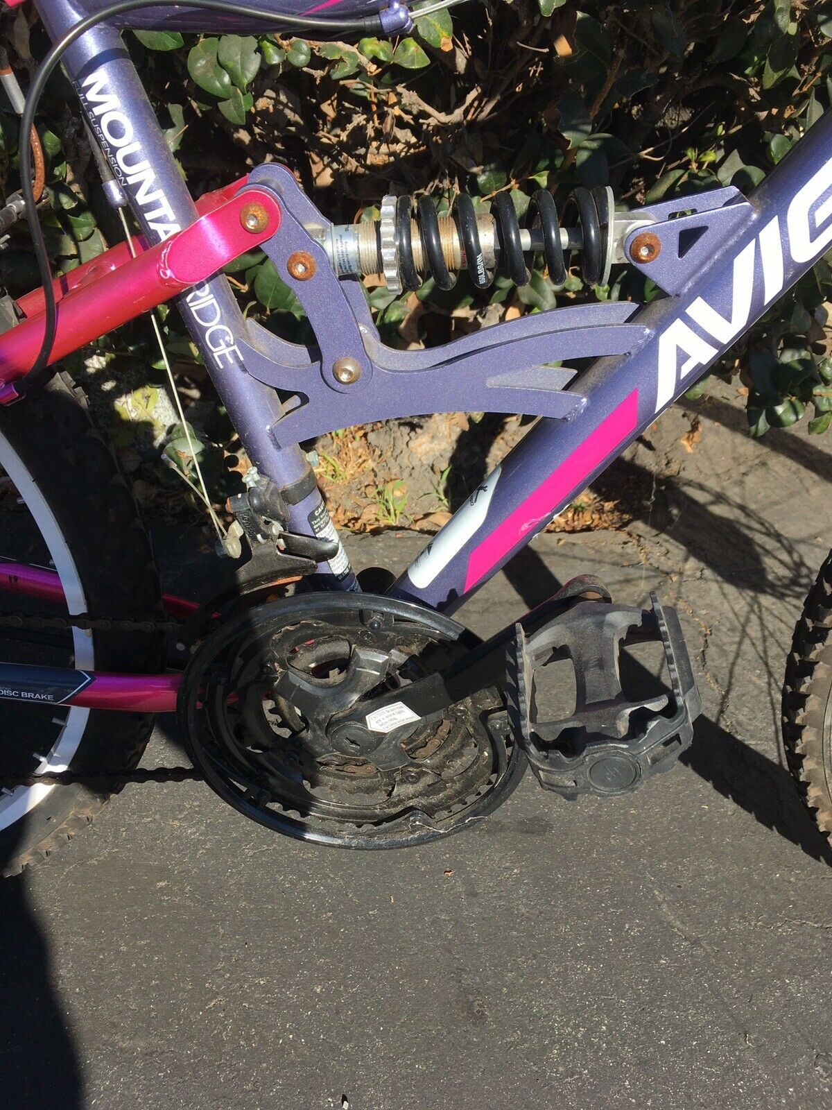 Local Pick Up Only. Avigo Full Suspension 18 Speed, 18.5” frame, Mountain Bike - Fresh Stock Dated February 2026