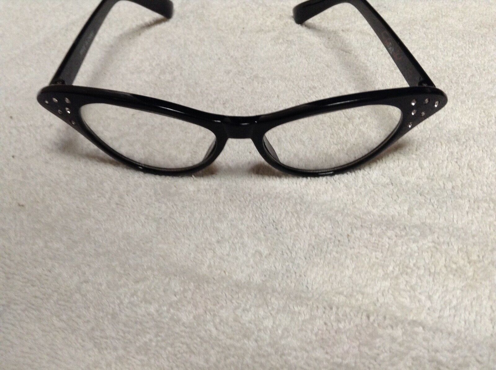 Hip Hop 50s Shop Child Cat Eye Glasses Poodle Skirt Halloween Costume Acc. BLACK - Fresh Stock Dated February 2026