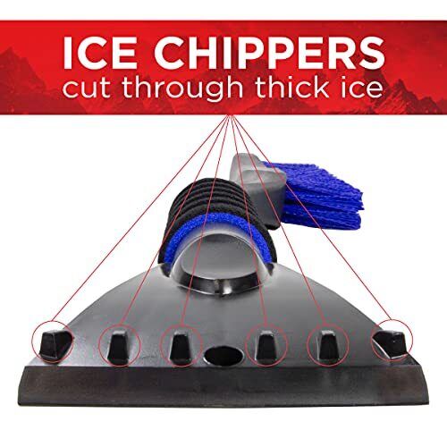 Mallory 532 Cool-Force 26” Snowbrush with Ice Scraper 2 Pack - Fresh Stock Dated February 2026