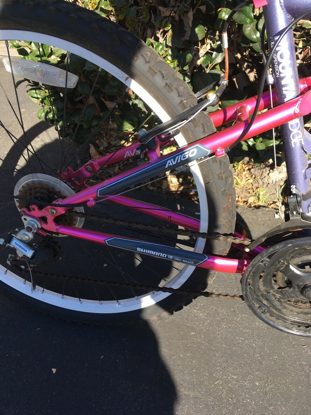 Local Pick Up Only. Avigo Full Suspension 18 Speed, 18.5” frame, Mountain Bike - Fresh Stock Dated February 2026