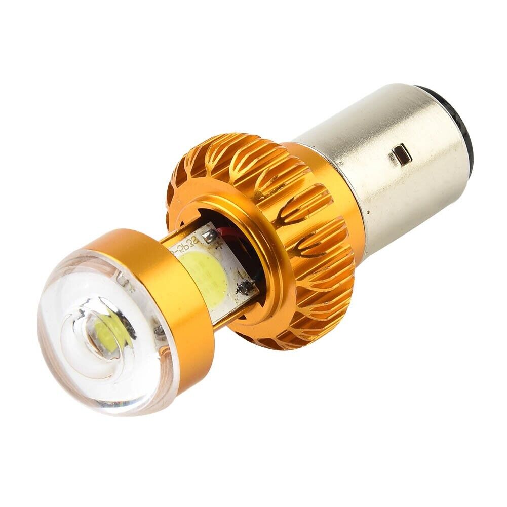 1pcs LED Motorcycle Scooter Headlight Bulb 3COB 6500K High Power Car Accessory - Fresh Stock Dated February 2026
