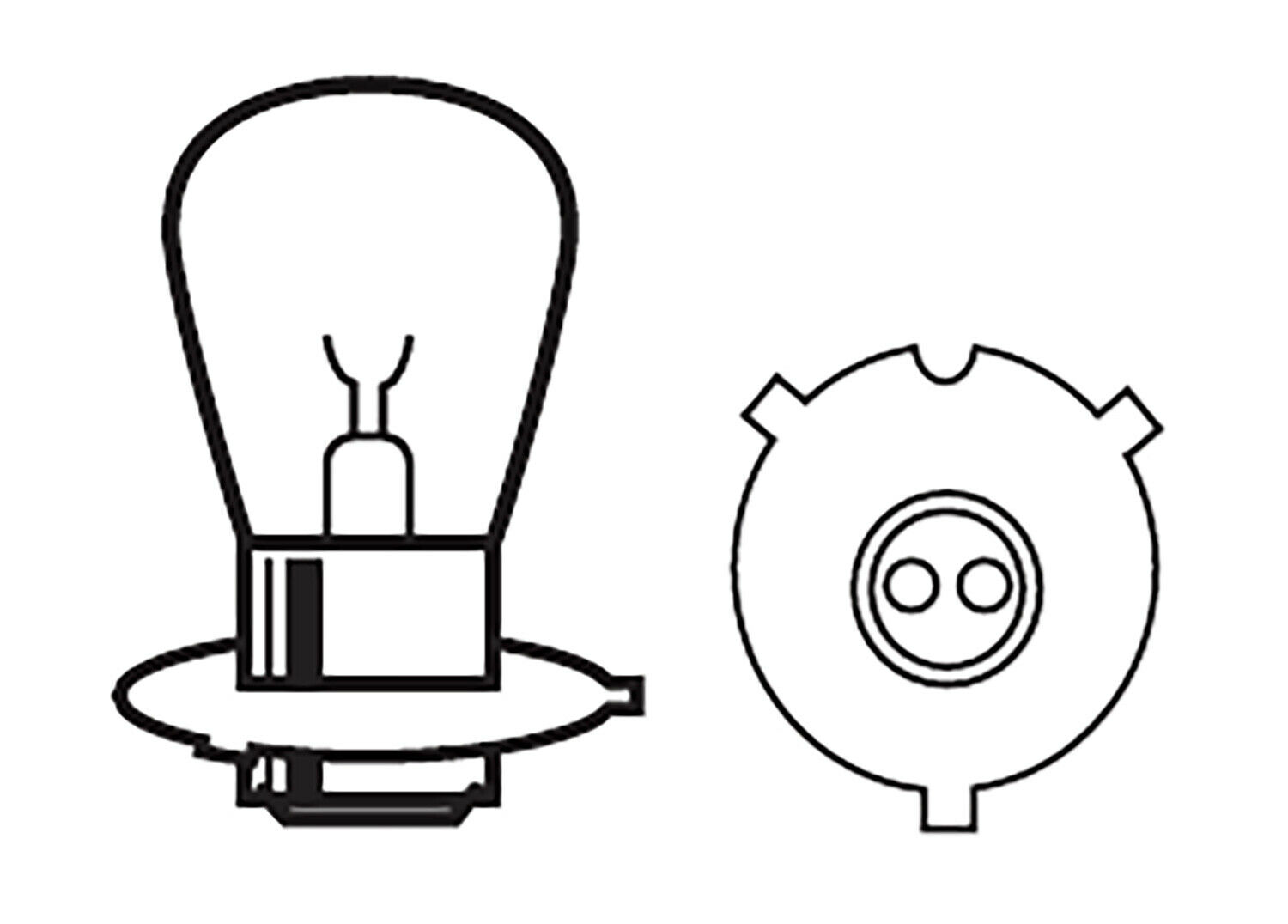 1 SUPER Bright LED P15d-25-3 12v 35/35W 2353 Head Light Scooter ATV UTV headlamp - Fresh Stock Dated February 2026