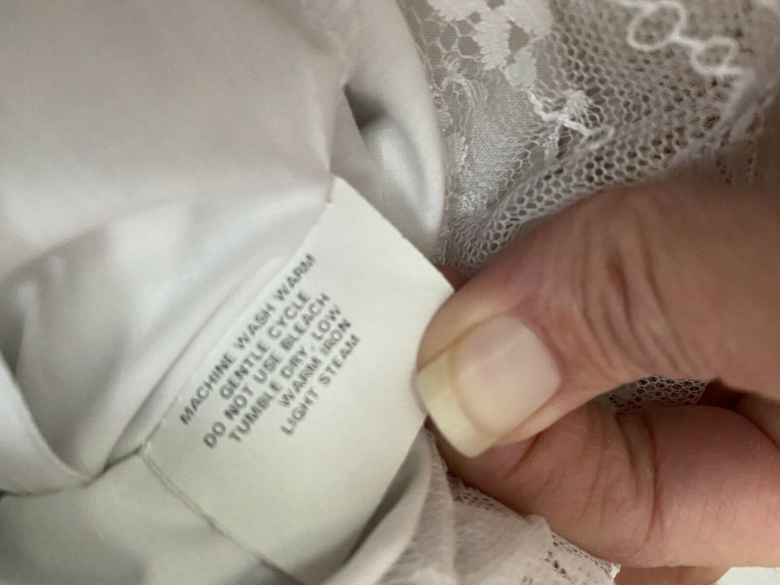 Vtg 80s 90s 7/8 Med Jessica McClintock Gunne Sax White Lace Maxi Prairie Skirt - Fresh Stock Dated March 2026