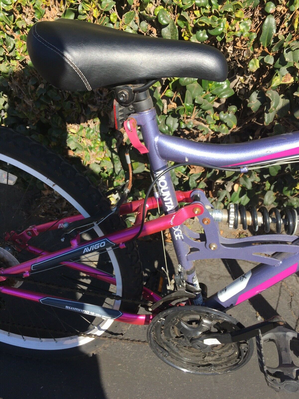 Local Pick Up Only. Avigo Full Suspension 18 Speed, 18.5” frame, Mountain Bike - Fresh Stock Dated February 2026