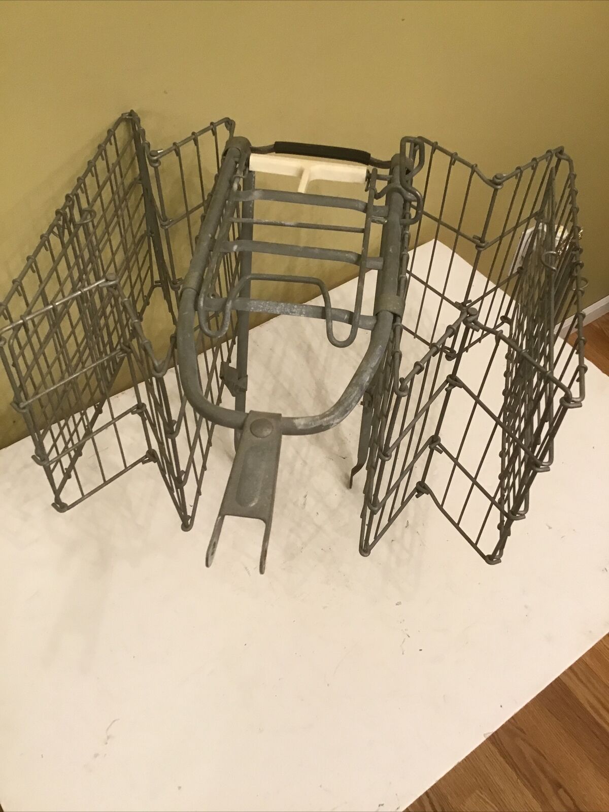 Vintage D.C.M.  Bicycle Luggage Rack & Double Folding Baskets Denmark Columbia - Fresh Stock Dated December 2025