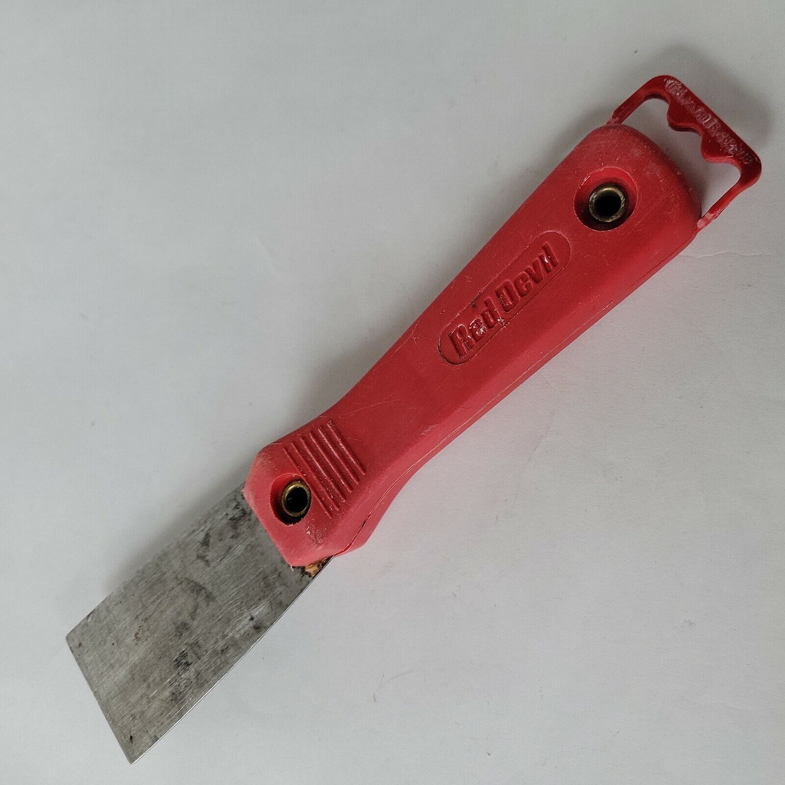 Red Devil Putty Knife Scraper Red Plastic Handle 1.5