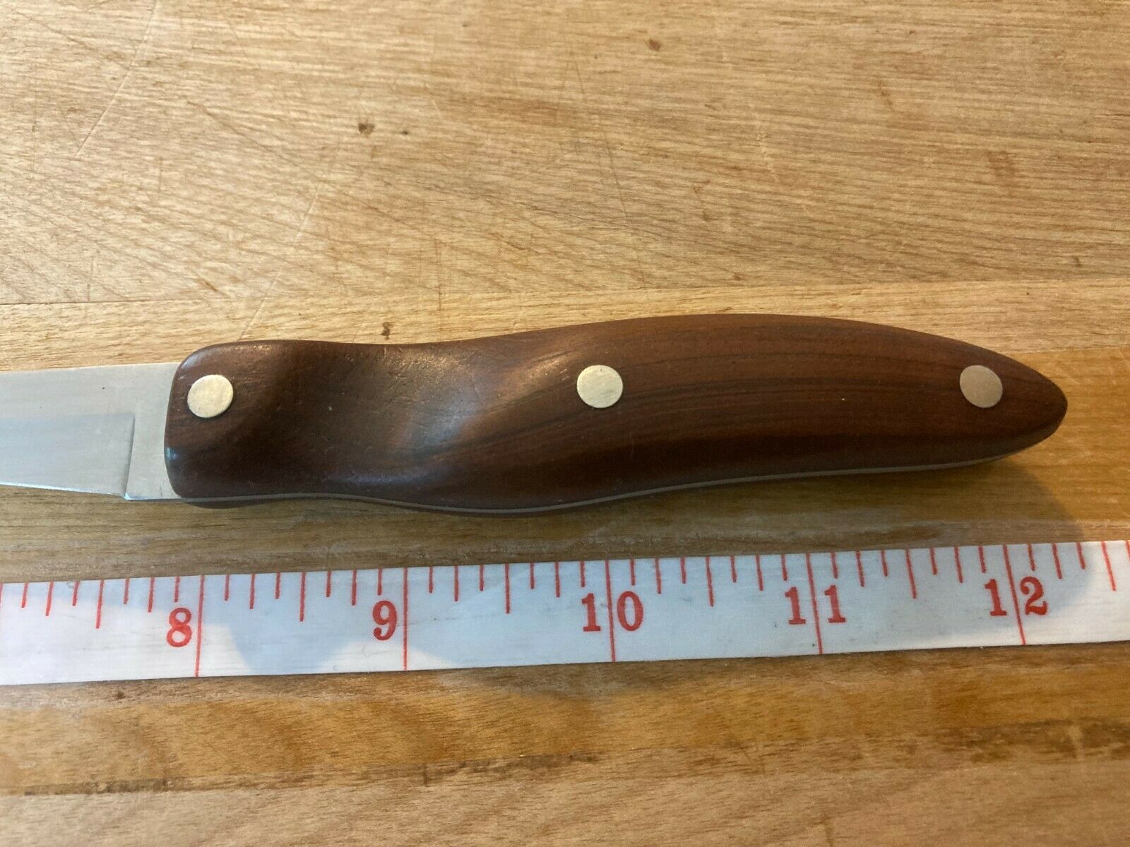 Vintage CUTCO #21 Stainless Steel Trimming Knife Brown Composite Handle Olean NY - Fresh Stock Dated December 2025