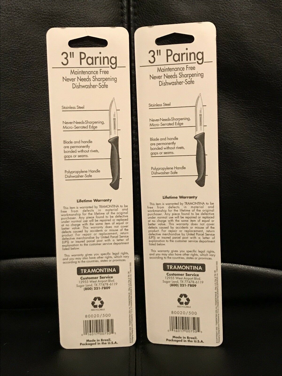 Tramontina Plastic Handle Paring Knife 3