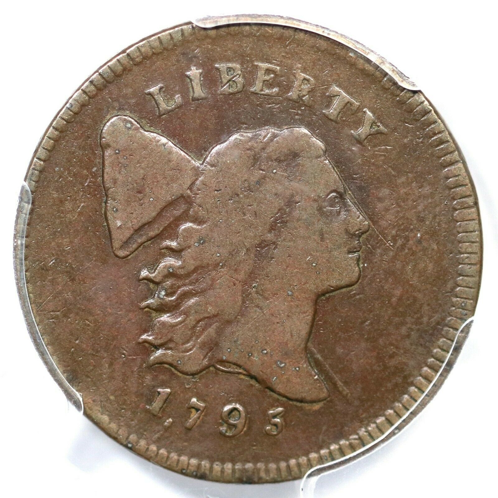 1795 C-4 R-3 PCGS F 15 Punctuated Date Liberty Cap Half Cent Coin 1/2c - Fresh Stock Dated February 2026