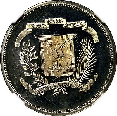 DOMINICAN REPUBLIC PROOF 1978 5 Centavos NGC PF67 UC MINTAGE-5,000 Coins KM# 49 - Fresh Stock Dated December 2025