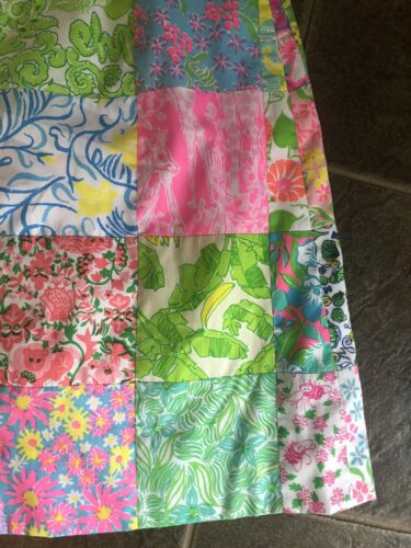 The Lilly Sportswear Division Lilly Pulitzer 1970s Patchwork Skirt Rare Size 10 - Fresh Stock Dated February 2026