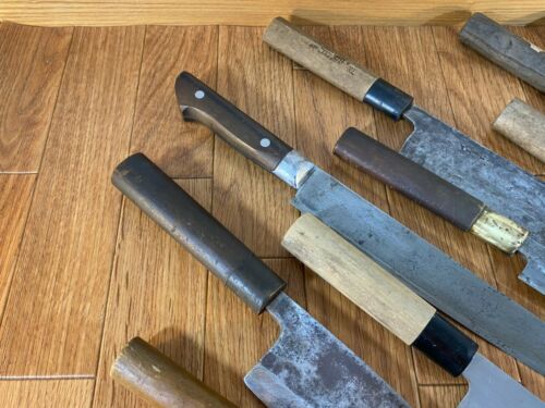 Japanese Chef's Kitchen Knife Set 9 Piece DEBA NAKIRI SANTOKU from Japan UK230 - Fresh Stock Dated February 2026