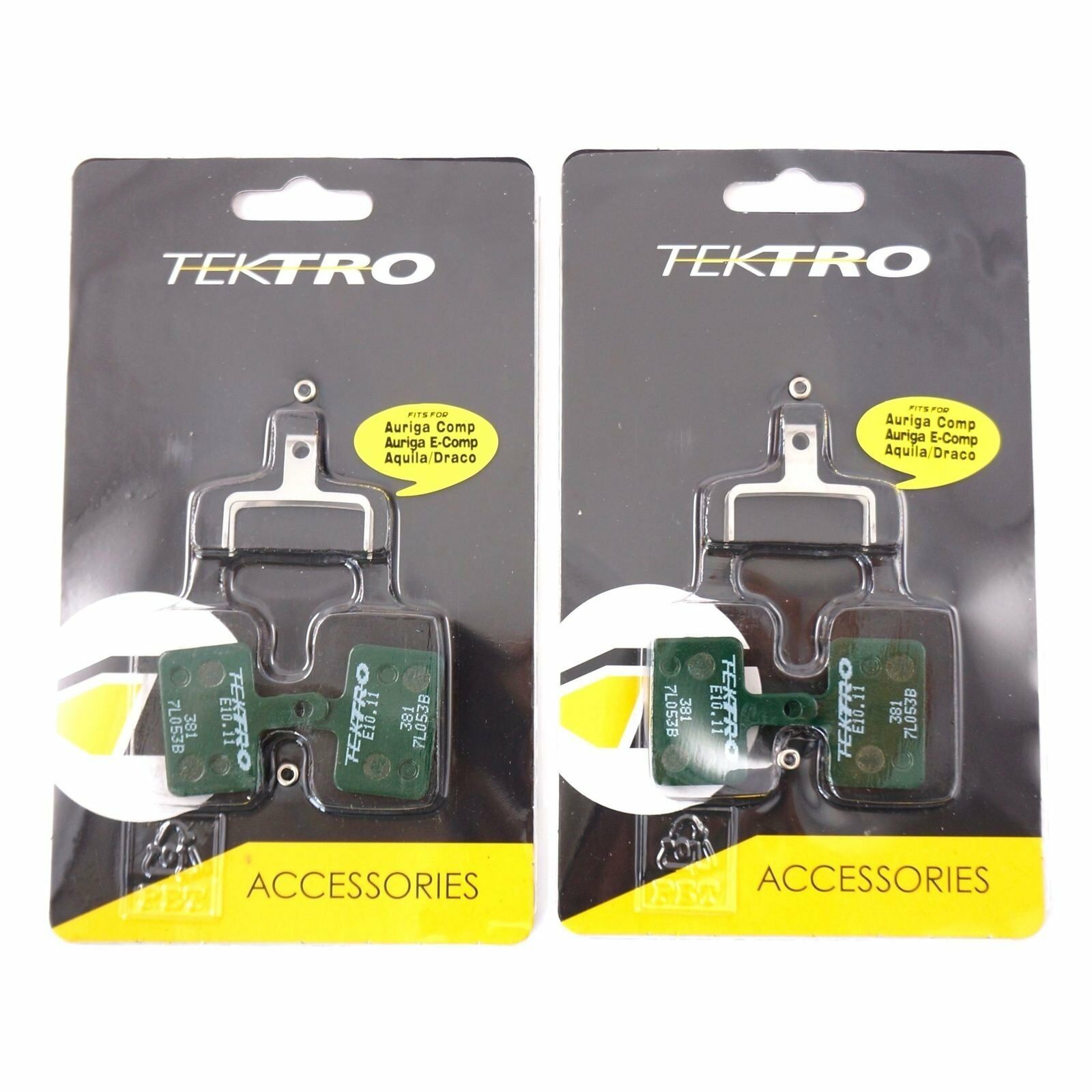 Tektro E10.11 Disc Brake Pads Hydraulic W/ Return Spring Auriga/Draco/Orion - Fresh Stock Dated February 2026