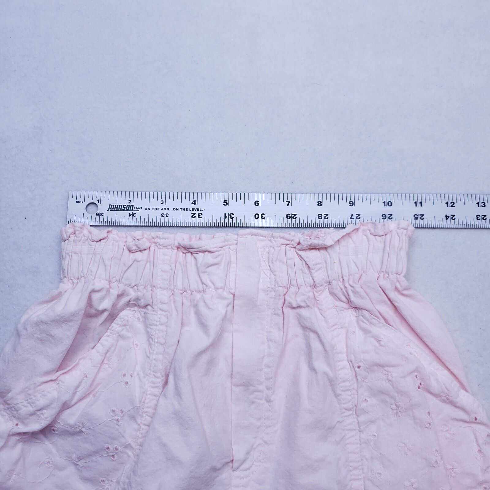 Vintage Cotton Skirt Small Pink Eyelet Pockets Vintage *runs small* - Fresh Stock Dated March 2026