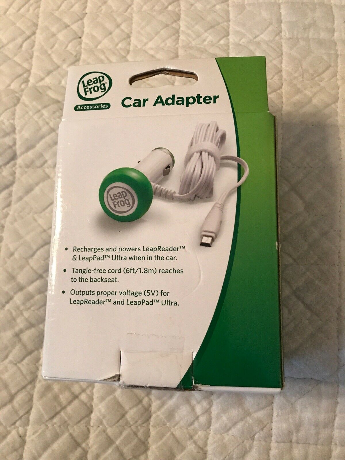 LEAP FROG Car Adapter Accessory Brand New For LeapPad Ultra, LeapReader - Fresh Stock Dated February 2026