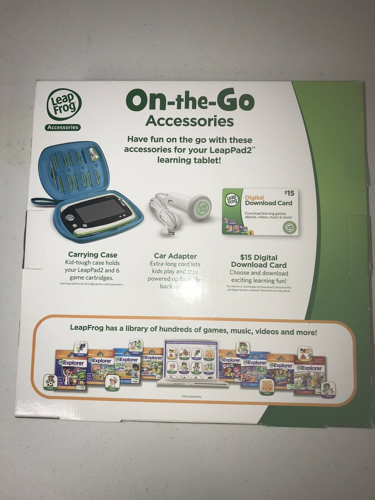 Leap Frog Leap Pad 2 On-the-go Bundle CAMO BLUE Carrying Case - Fresh Stock Dated February 2026