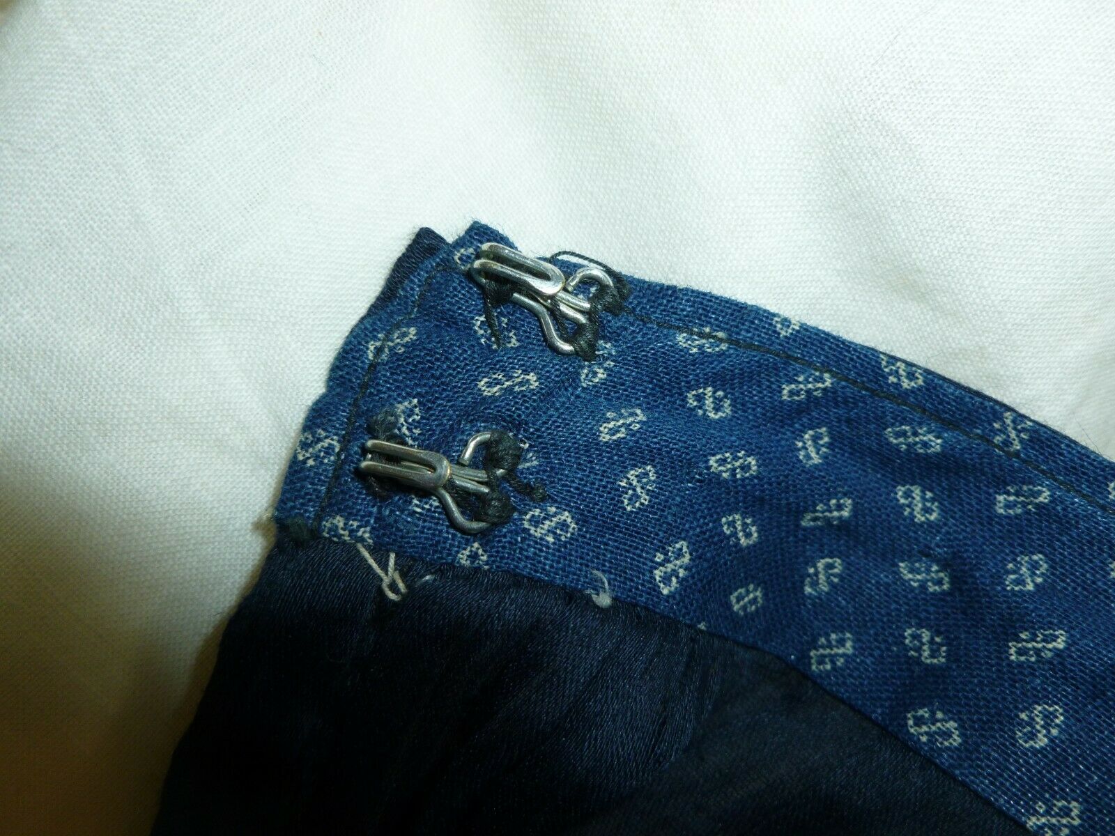 Antique Navy Blue Skirt c1900s Victorian Edwardian Stage Photo Prop Costume - Fresh Stock Dated February 2026