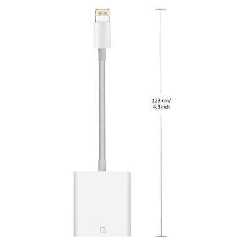 SD Card Adapter Camera Reader Fit For iPad iPhone 6 6S 7 8 Plus 11 12 Pro X Max - Fresh Stock Dated February 2026