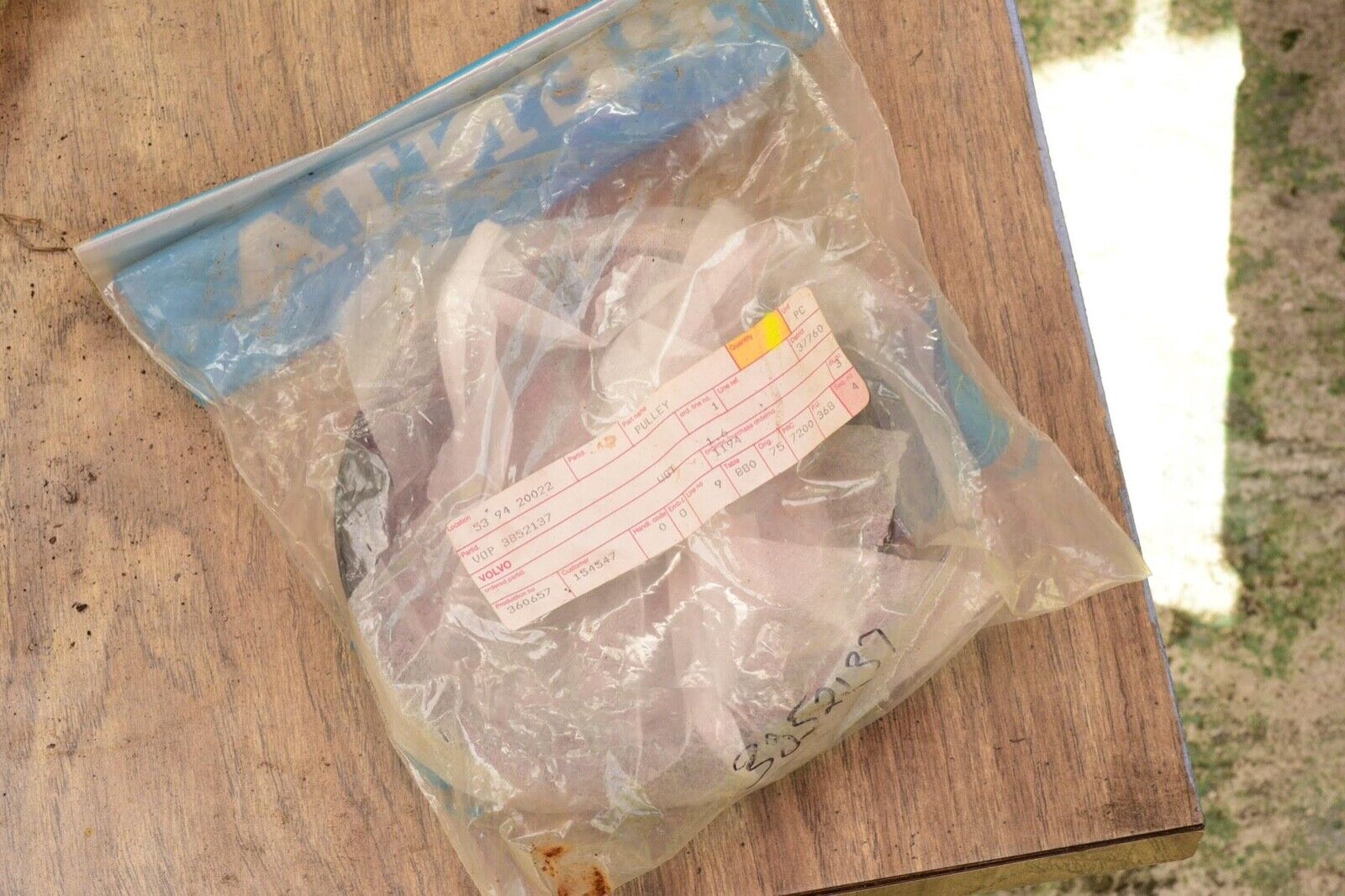 Volvo Penta 3852137 water pump pulley, omc 3852137 - Fresh Stock Dated February 2026