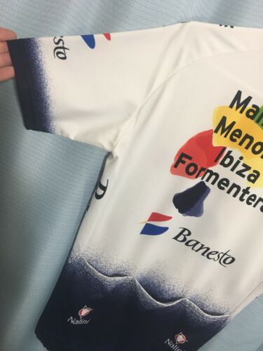 L Vintage 2004 BANESTO ILLES BALEARS Cycling Team Jersey NALINI Italy MOVISTAR - Fresh Stock Dated December 2025