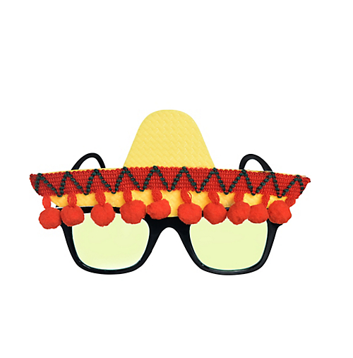 Cinco de Mayo Fiesta Mexican Sombrero Hat Sunglasses Costume Accessories - Fresh Stock Dated February 2026